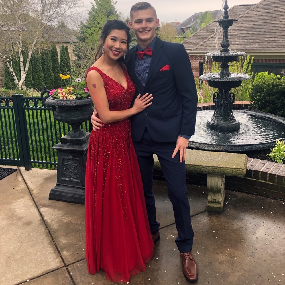 Red prom dress